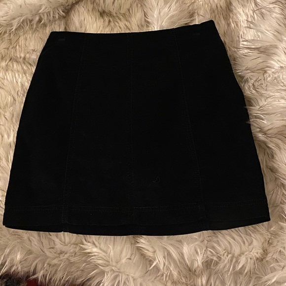 Free People Modern Femme Cord Skirt in Ink Black size 4 - Picture 6 of 8